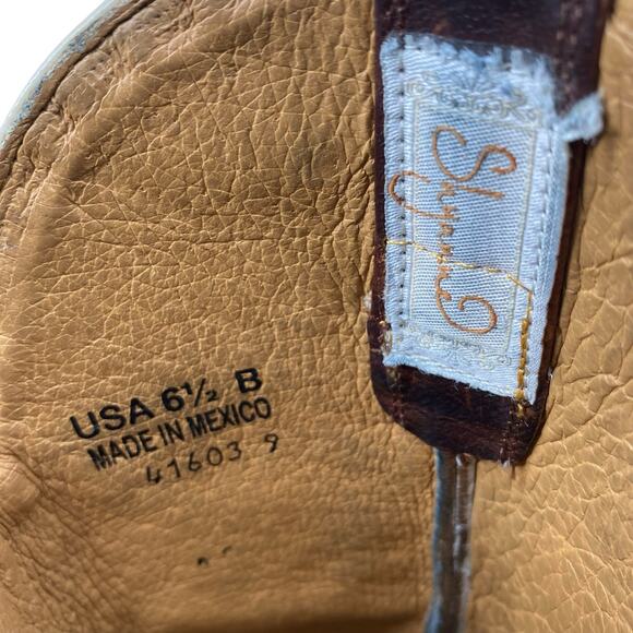 Shyanne Women’s Daisy Mae Brown leather Cowgirl Boot Size US 6.5 B - Picture 10 of 11